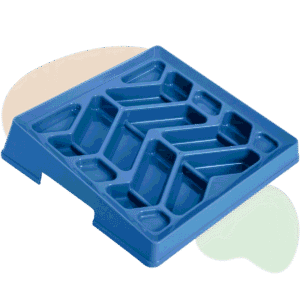 Leash Boss Tilted Slow Feeder Bowl for Flat Face Breeds